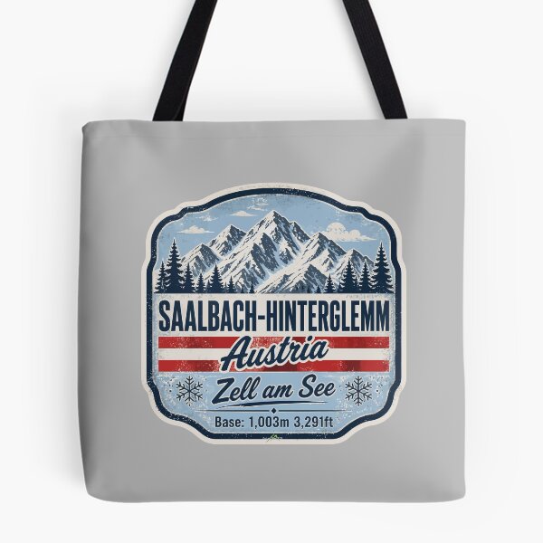 Item preview, Saalbach Hinterglemm Austria Alps Skiing Sticker TShirt 01 designed and sold by OuterShellUK.