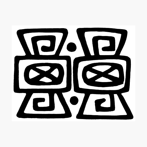Item preview, Traditional Mayan Art Drawing designed and sold by colliophoto.