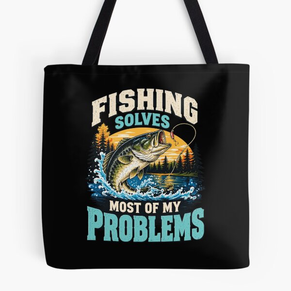 Item preview, Fishing Solves Most Of My Problems Bass Angler designed and sold by markymaarty.
