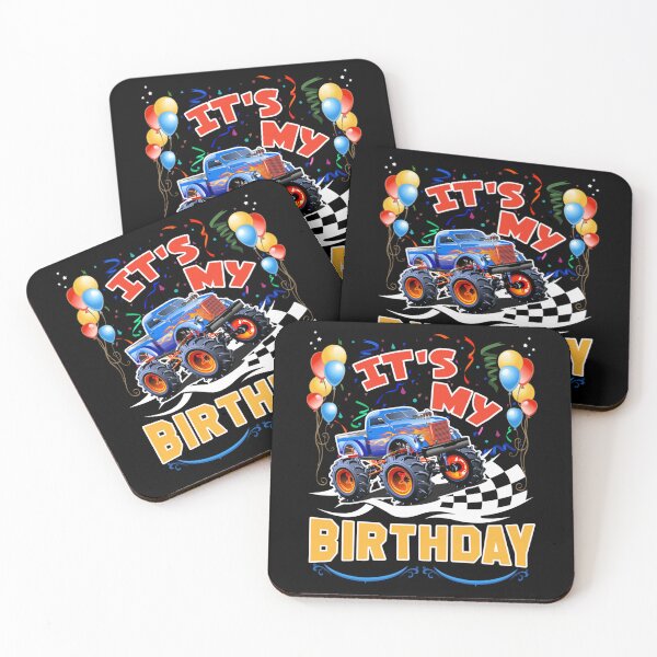 Item preview, It is My Birthday Boy Monster Truck Car Party Day Kids Cute designed and sold by TaraxDoolittle.