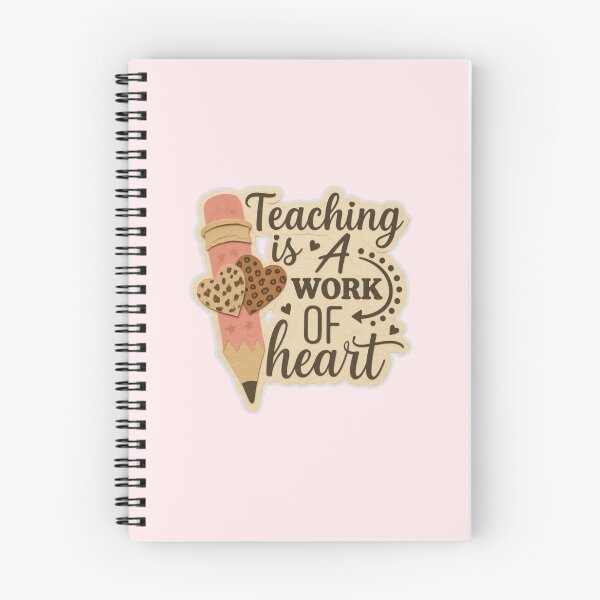 Item preview, Teaching Is a Work of Heart – Pink Pencil Teacher Appreciation Design designed and sold by Palette & Hue.