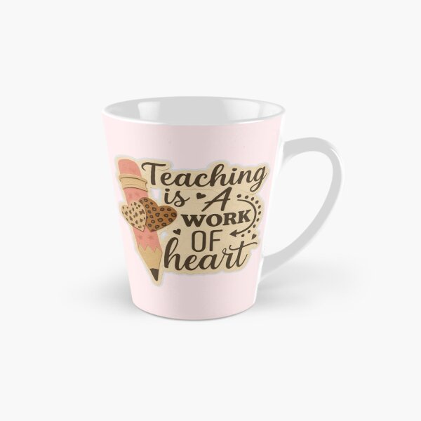 Item preview, Teaching Is a Work of Heart – Pink Pencil Teacher Appreciation Design designed and sold by Palette & Hue.