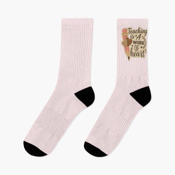 Item preview, Teaching Is a Work of Heart – Pink Pencil Teacher Appreciation Design designed and sold by Palette & Hue.