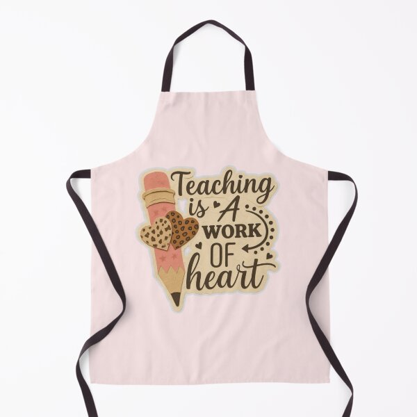 Item preview, Teaching Is a Work of Heart – Pink Pencil Teacher Appreciation Design designed and sold by Palette & Hue.