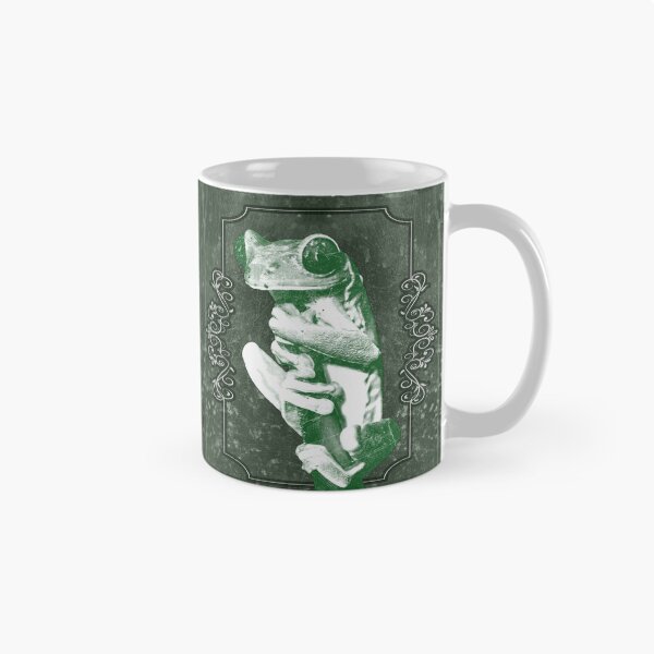 Item preview, Tree Frog Clinging to Branch Amphibian Portrait Green designed and sold by Ghoul Enterprises.