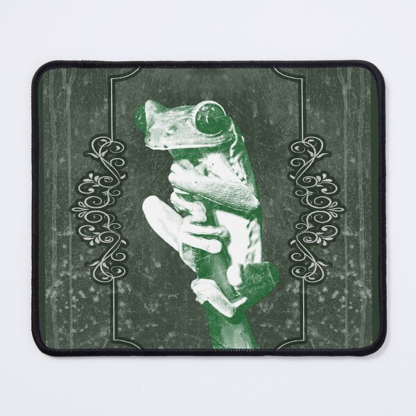 Item preview, Tree Frog Clinging to Branch Amphibian Portrait Green designed and sold by Ghoul Enterprises.