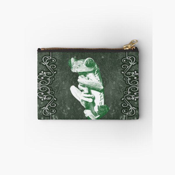 Item preview, Tree Frog Clinging to Branch Amphibian Portrait Green designed and sold by Ghoul Enterprises.