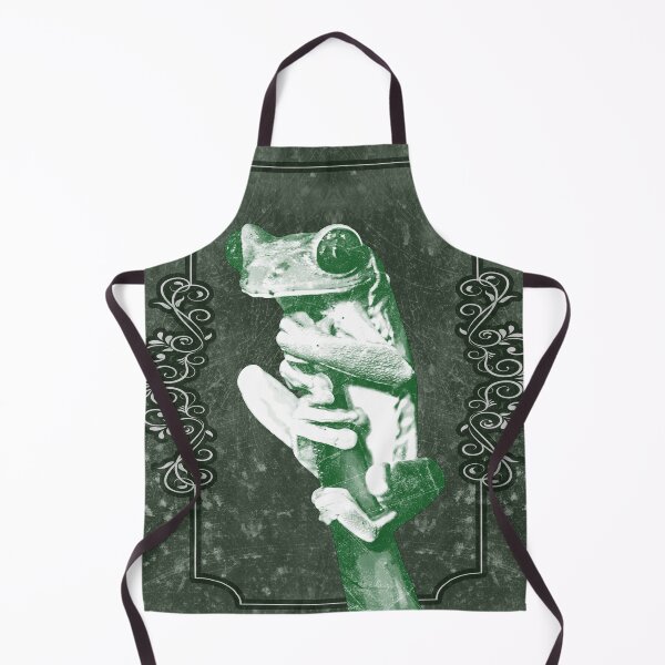Item preview, Tree Frog Clinging to Branch Amphibian Portrait Green designed and sold by Ghoul Enterprises.