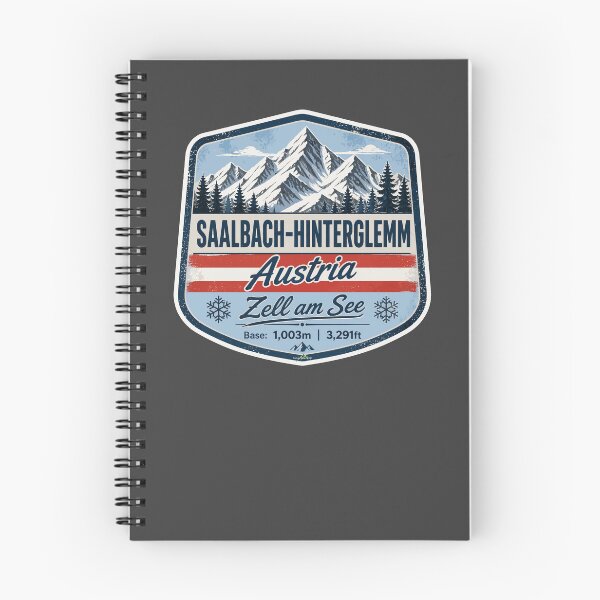 Item preview, Saalbach Hinterglemm Austria Alps Skiing Sticker TShirt 03 designed and sold by OuterShellUK.