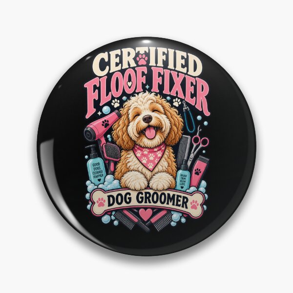Item preview, Certified Floof Fixer - Funny Dog Groomer Gift designed and sold by Ridaelb.