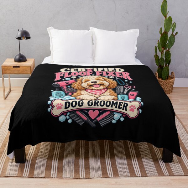 Item preview, Certified Floof Fixer - Funny Dog Groomer Gift designed and sold by Ridaelb.