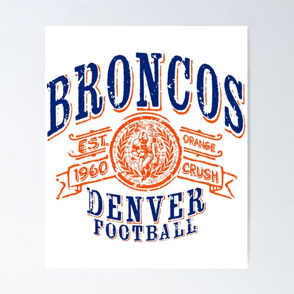 Item preview, Broncos Vintage Football designed and sold by carlocurley.