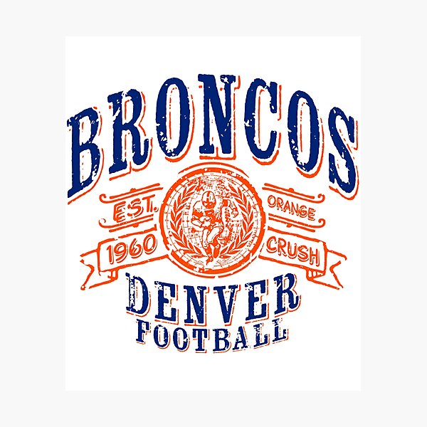 Item preview, Broncos Vintage Football designed and sold by carlocurley.
