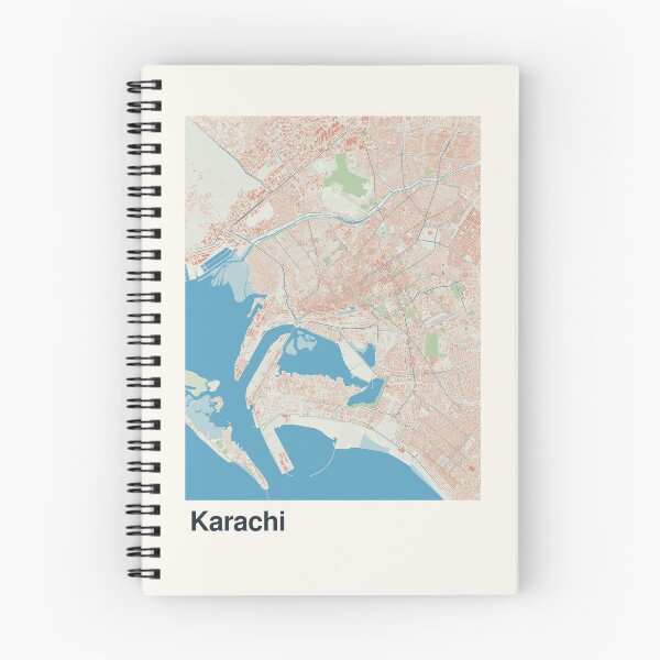 Item preview, Karachi Minimalistic Map Art designed and sold by MapsNerd.