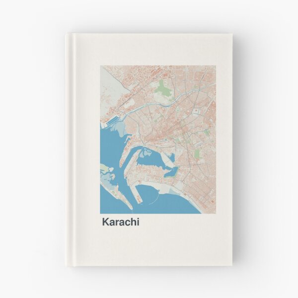 Item preview, Karachi Minimalistic Map Art designed and sold by MapsNerd.