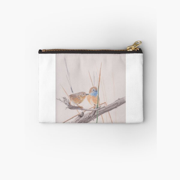 Item preview, Australian Emu Wrens conversing designed and sold by SandraAnimalArt.