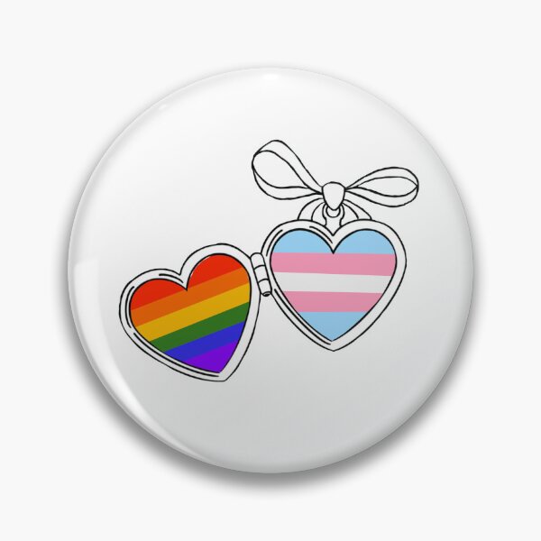 Item preview, Queer x Transgender hearts designed and sold by Pan-artist.