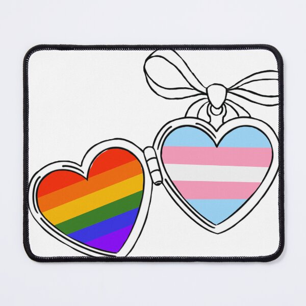 Item preview, Queer x Transgender hearts designed and sold by Pan-artist.