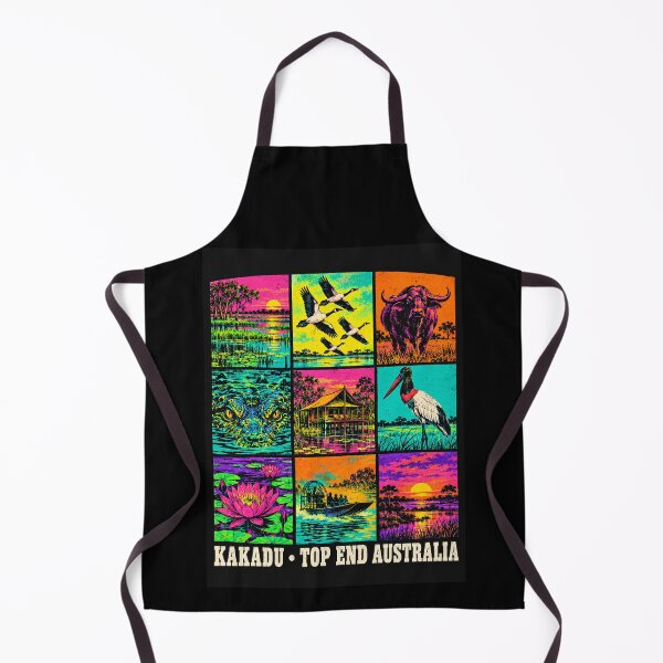 Item preview, Mary River Wetlands Kakadu Northern Territory Retro Travel Crocodile Buffalo Wildlife designed and sold by Yellowriversss.