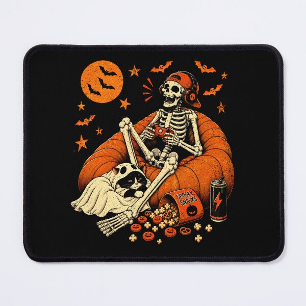 Item preview, Halloween Gaming Skeleton Funny Video Game Cozy Spooky designed and sold by schoolofbullies.