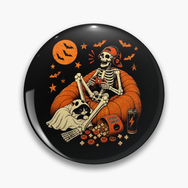 Item preview, Halloween Gaming Skeleton Funny Video Game Cozy Spooky designed and sold by schoolofbullies.