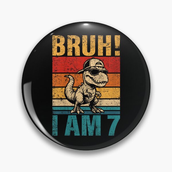 Item preview, Kids 7 Year Old Birthday Boy Dinosaur Bruh It's My 7th Birthday designed and sold by TaraxDoolittle.