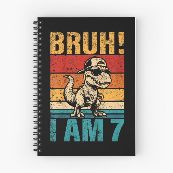 Item preview, Kids 7 Year Old Birthday Boy Dinosaur Bruh It's My 7th Birthday designed and sold by TaraxDoolittle.