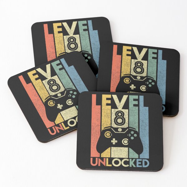 Item preview, Kids Level 8 Unlocked Funny Video Gamer 8th Birthday Gift designed and sold by TaraxDoolittle.