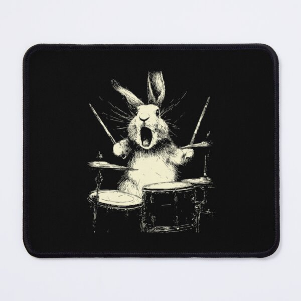 Item preview, Cute Rabbit Playing Drums Funny Animal Drummer Musician designed and sold by AARABwino.