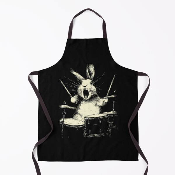 Item preview, Cute Rabbit Playing Drums Funny Animal Drummer Musician designed and sold by AARABwino.