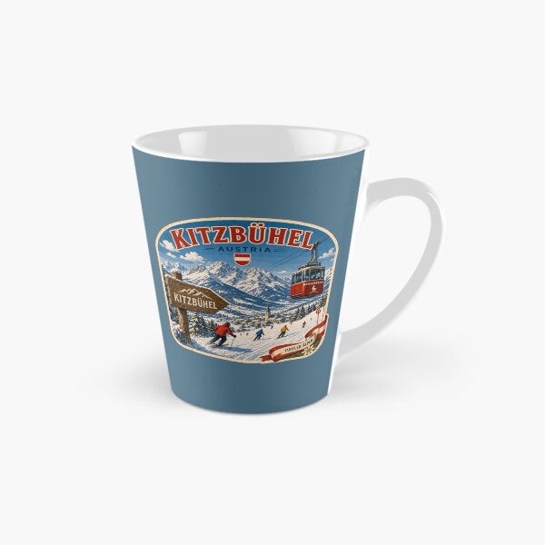 Item preview, Kitzbuhel Austria Tyrol Ski Sticker TShirt 06 designed and sold by OuterShellUK.