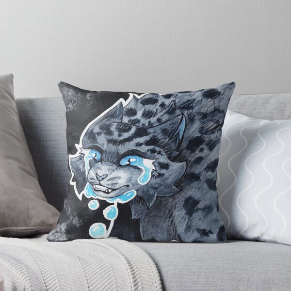 Item preview, Glowing River Tears Neon Cyan Cyberpunk Wildcat Graphic designed and sold by KabuzzleDesigns.