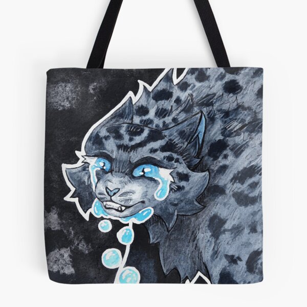 Item preview, Glowing River Tears Neon Cyan Cyberpunk Wildcat Graphic designed and sold by KabuzzleDesigns.