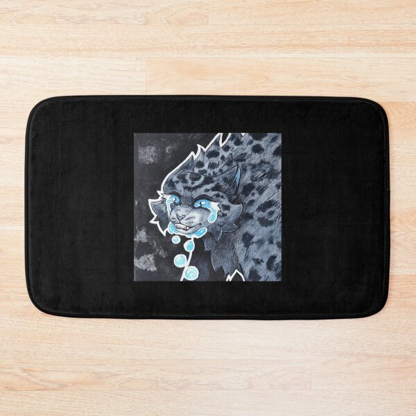 Item preview, Glowing River Tears Neon Cyan Cyberpunk Wildcat Graphic designed and sold by KabuzzleDesigns.