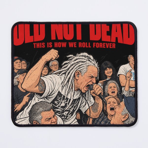 Item preview, Old Not Dead How We Roll Forever - Funny Hardcore Vocalist designed and sold by BRTHRCNK01.