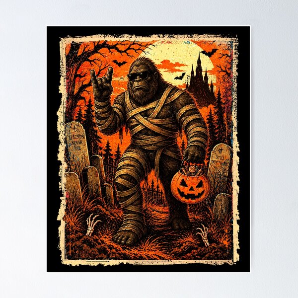 Item preview, Bigfoot Momia Halloween Divertido Sasquatch Truco o trato Calabaza designed and sold by Ortigzitoun.