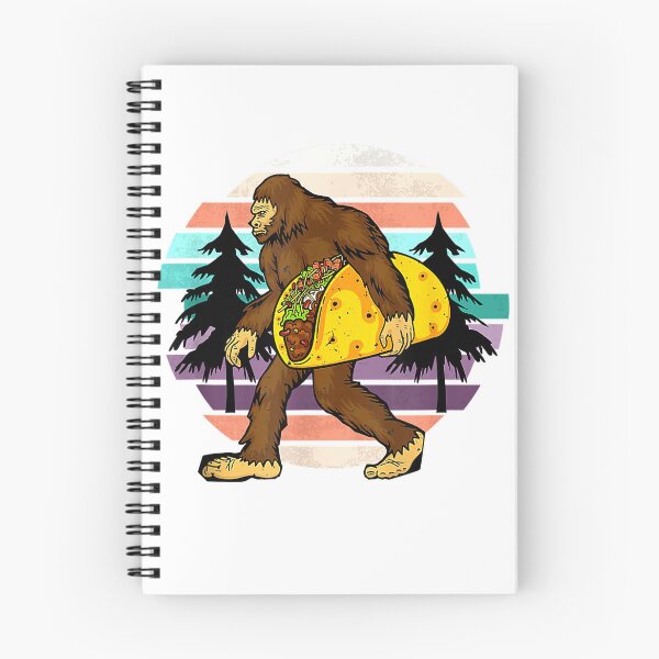 Item preview, Funny Bigfoot Holding A Taco Retro Vintage Sun Taco Lover T-Shirt designed and sold by Othinus.
