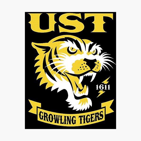 Item preview, UST Growling Tigers Mascot College Sports Art designed and sold by tamicantik47.