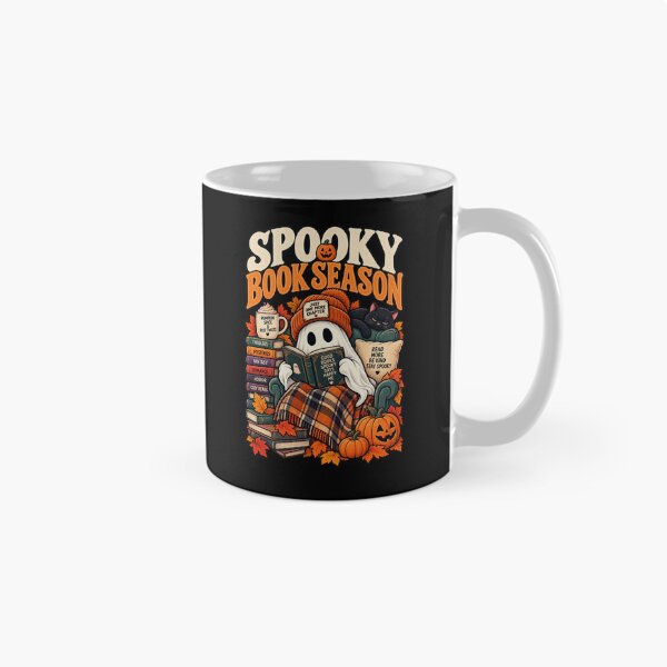 Item preview, Spooky Book Season - Cute Ghost Halloween Reader designed and sold by Ridaelb.