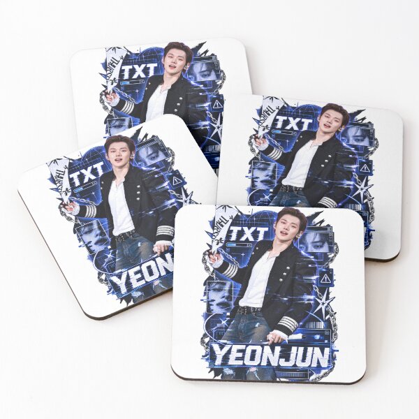 Item preview, TXT Yeonjun Iconic Stage Flag Cyber Blue Art designed and sold by Valeree Store.