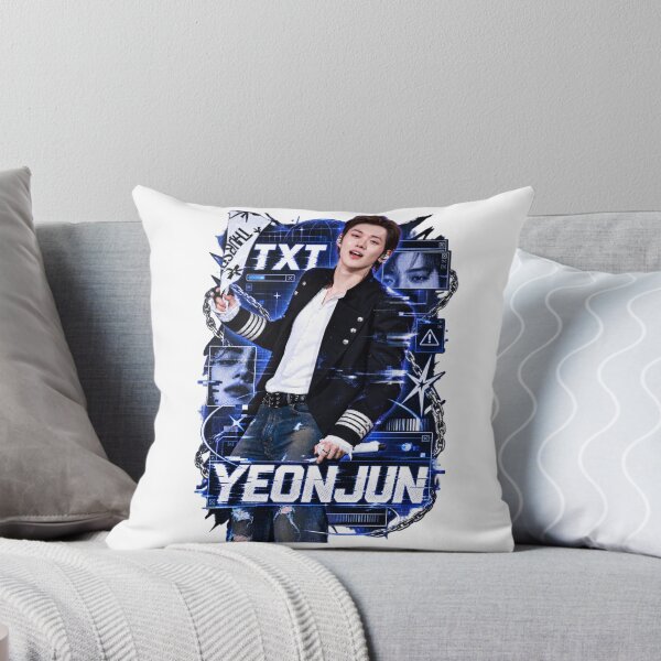 Item preview, TXT Yeonjun Iconic Stage Flag Cyber Blue Art designed and sold by Valeree Store.