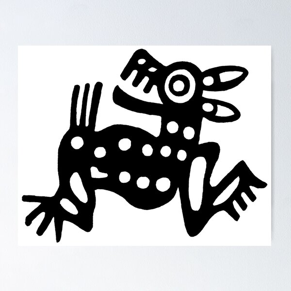 Item preview, Traditional Mayan Art Drawing designed and sold by colliophoto.