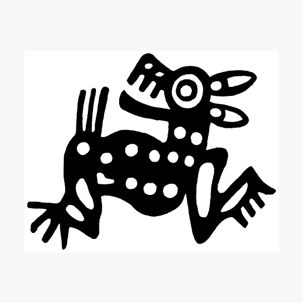 Item preview, Traditional Mayan Art Drawing designed and sold by colliophoto.