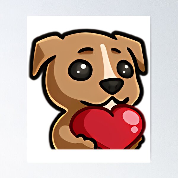 Item preview, Dog With Heart Hasl designed and sold by ri-npiegel.