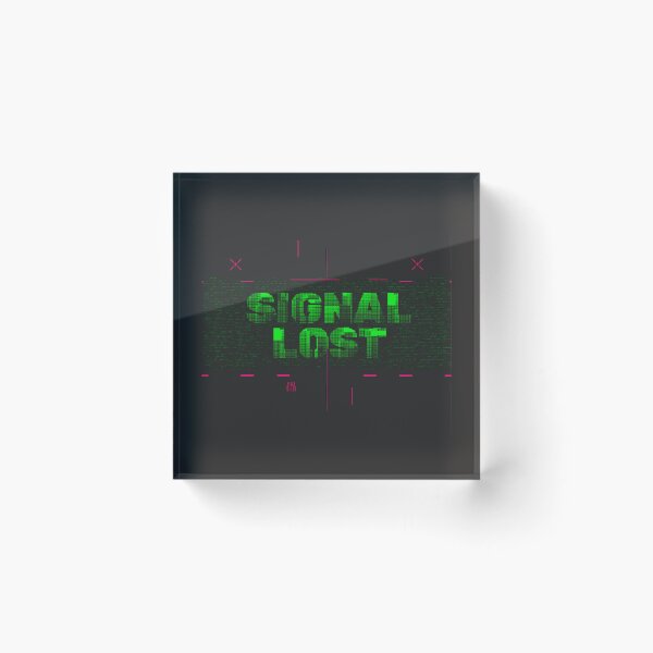 Item preview, Signal Lost - Retro Y2K Glitch Art Error Message designed and sold by DecibelDecor034.