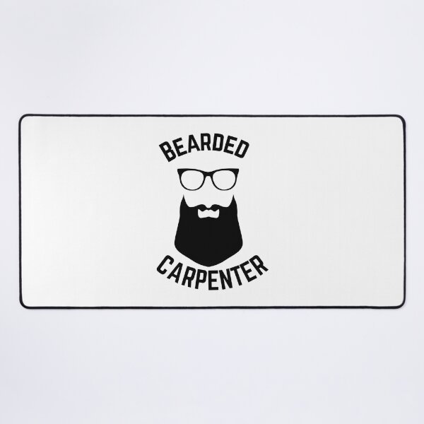 Item preview, Bearded Carpenter Illustration - Skilled Woodworker with Beard Design designed and sold by ivica36.