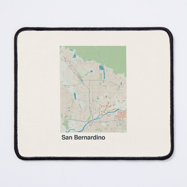 Item preview, San Bernardino Minimalistic Map Art designed and sold by MapsNerd.