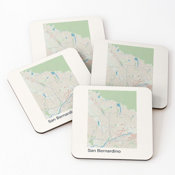 Item preview, San Bernardino Minimalistic Map Art designed and sold by MapsNerd.