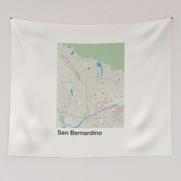 Item preview, San Bernardino Minimalistic Map Art designed and sold by MapsNerd.