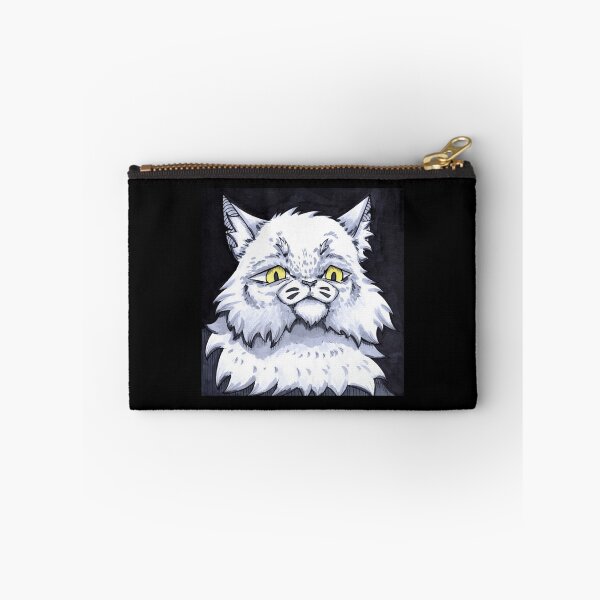 Item preview, Midnight Watch Fluffy Longhair White Cat Fantasy Graphic designed and sold by KabuzzleDesigns.